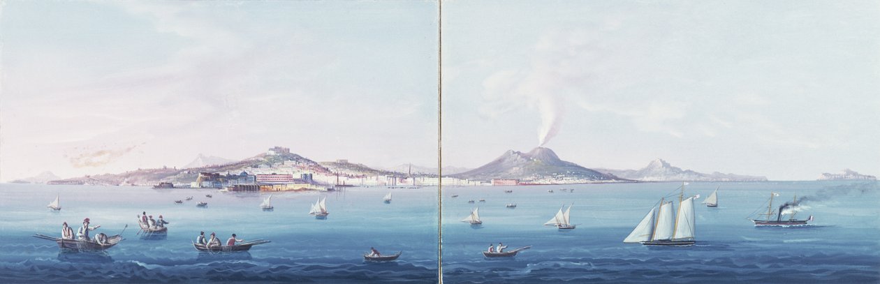 Napolibukten av Neapolitan School