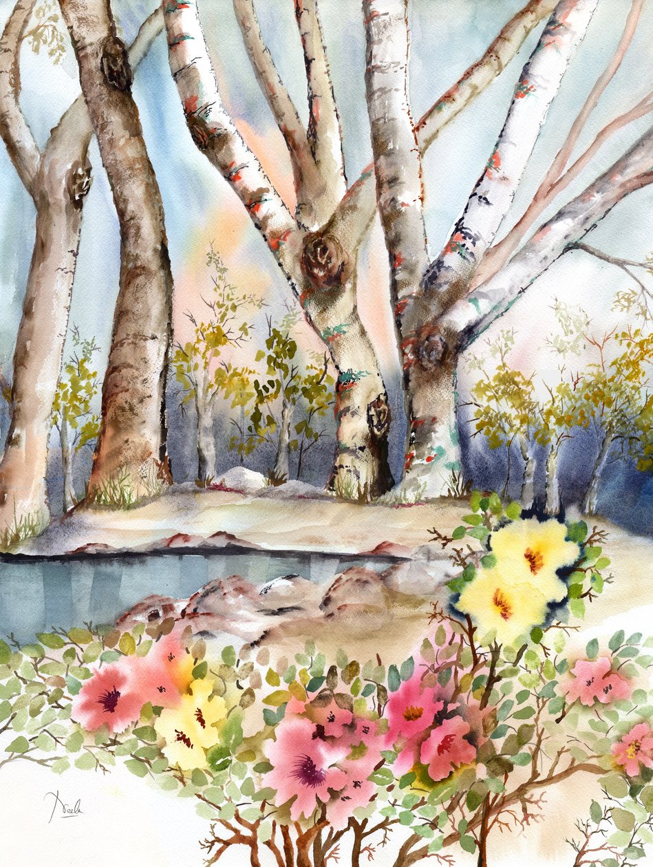 Wild Rose Pond av Neela Pushparaj