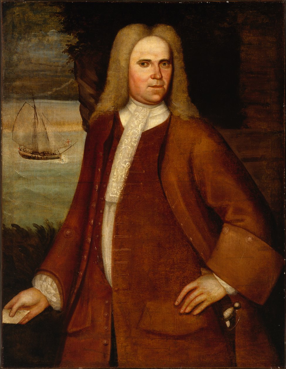 Portrett av Ebenezer Coffin, ca. 1714-1730 av Nehemiah Partridge