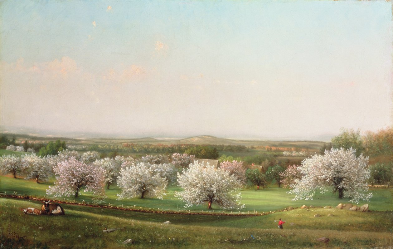 Eplehage, 1878 av Nelson Augustus Moore