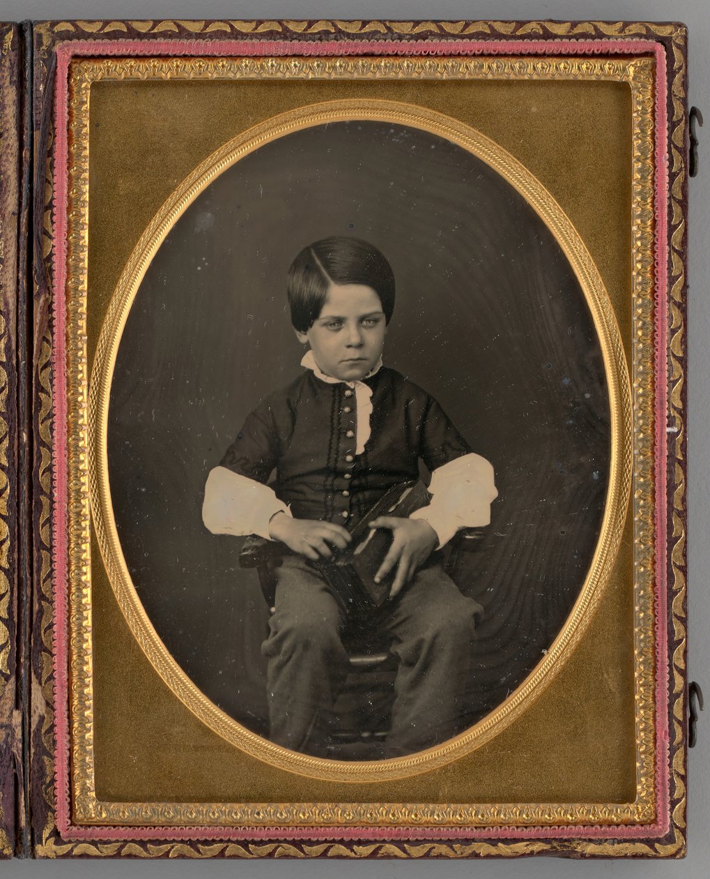 Uten tittel Portrett av en sittende gutt, 1853. av Nelson