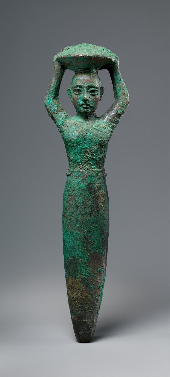 Grunnfigur av kong Shulgi av Ur, som bærer en kurv, ca. 2094–2047 f.Kr. (kobber) av Neo Sumerian