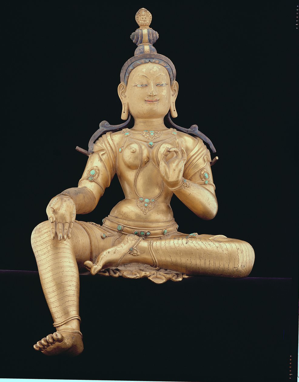 Tara (forgylt bronse) av Nepalese School