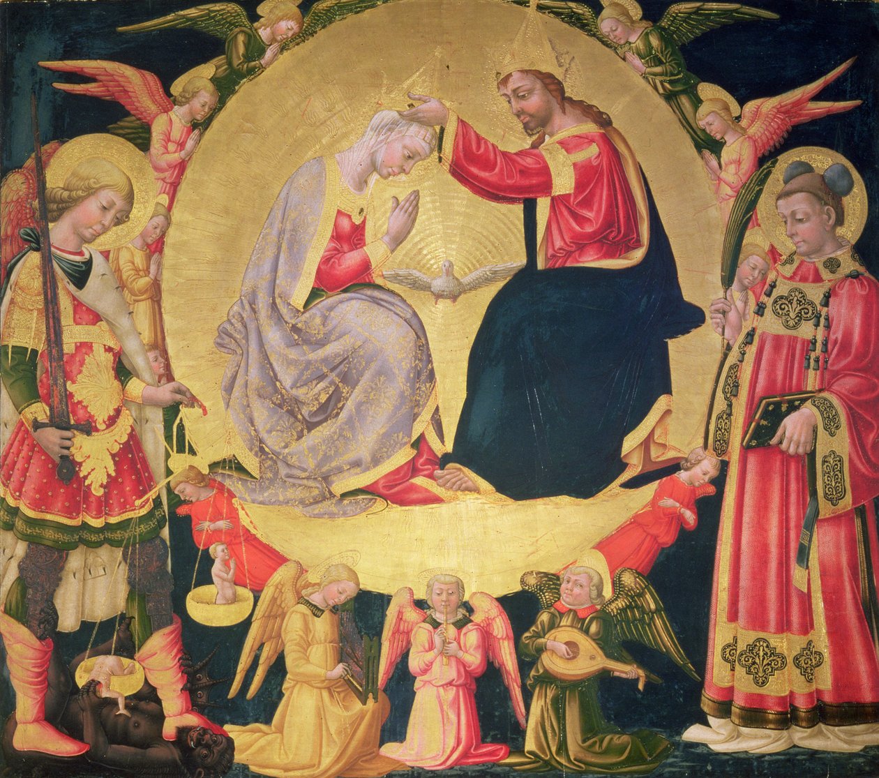 Coronation of the Virgin, ca. 1475 (tempera på panel) av Neri di Bicci