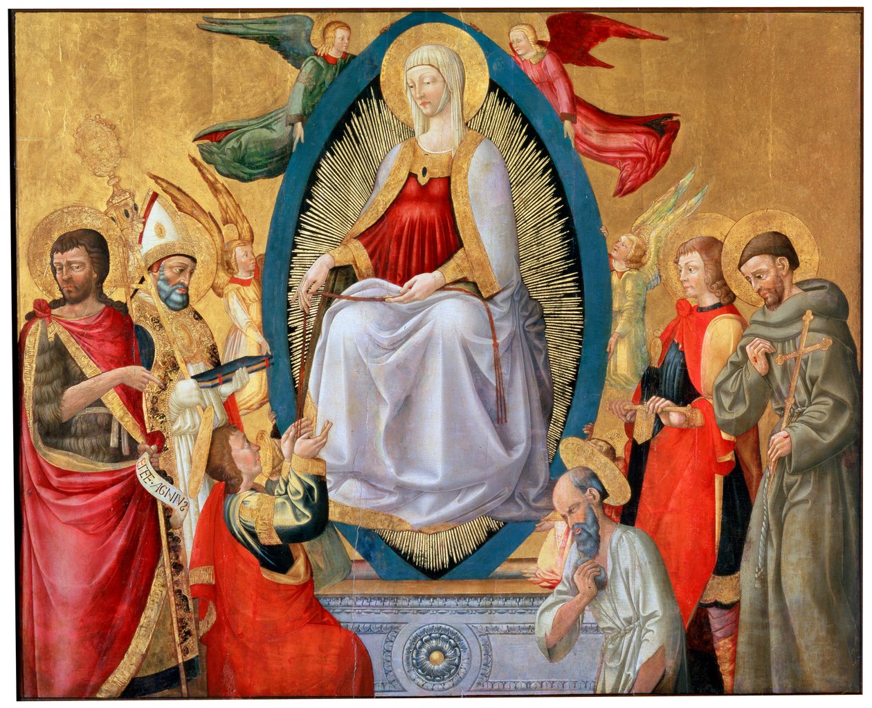 Den hellige jomfru Marias himmelfart, 1464-1465 av Neri di Bicci