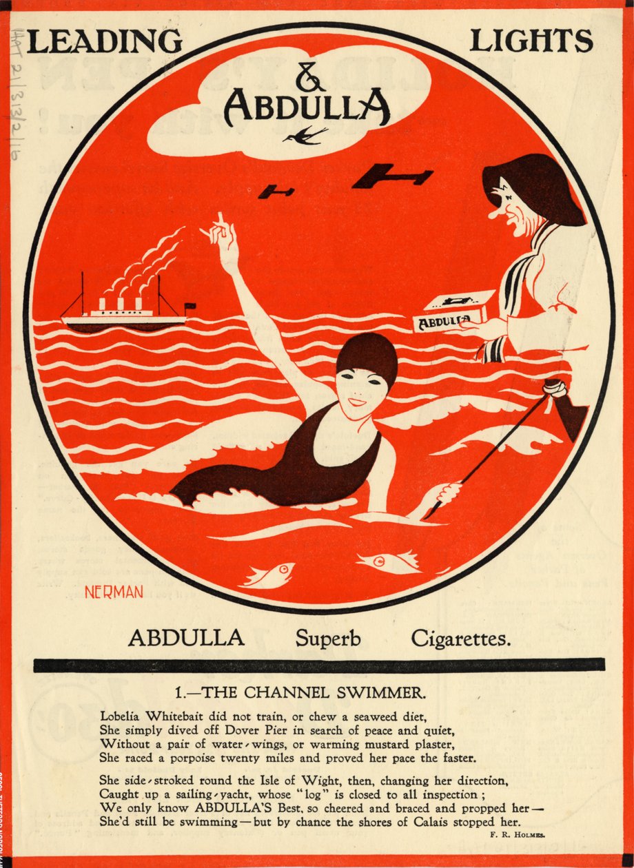 Abdulla-sigaretter, 1920-tallet av Nerman