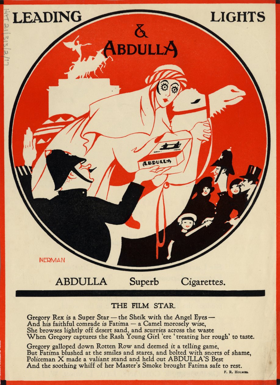 Abdulla-sigaretter, 1920-tallet av Nerman