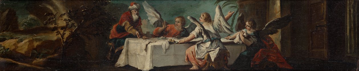 Abraham underholder englene av Leopold Blonder