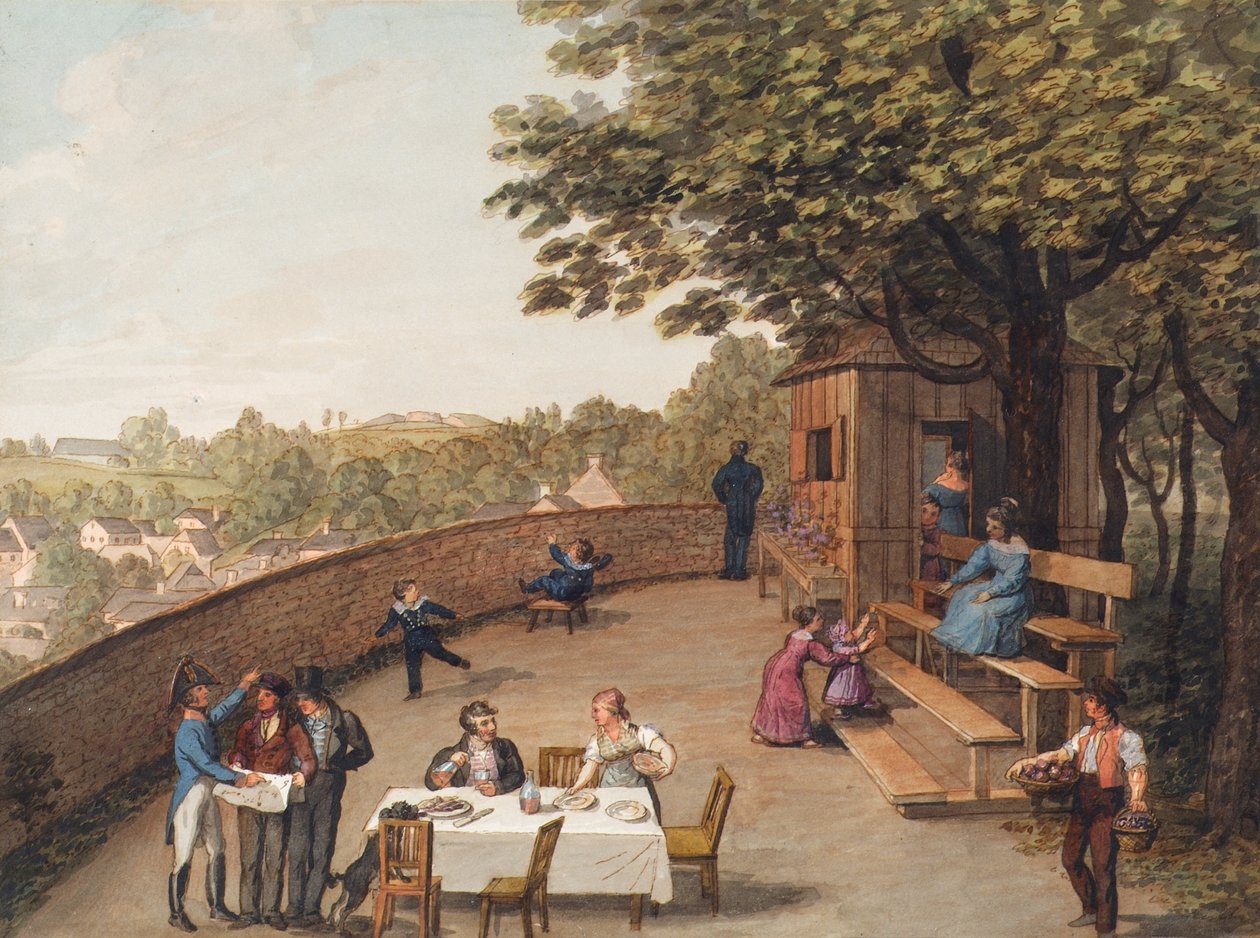 På Bockkeller i Wien-Nußdorf av Leopold Blonder