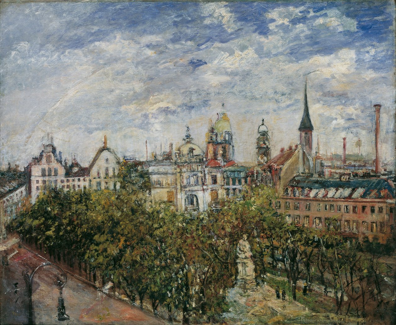 Utsikt over Praha av Leopold Blonder