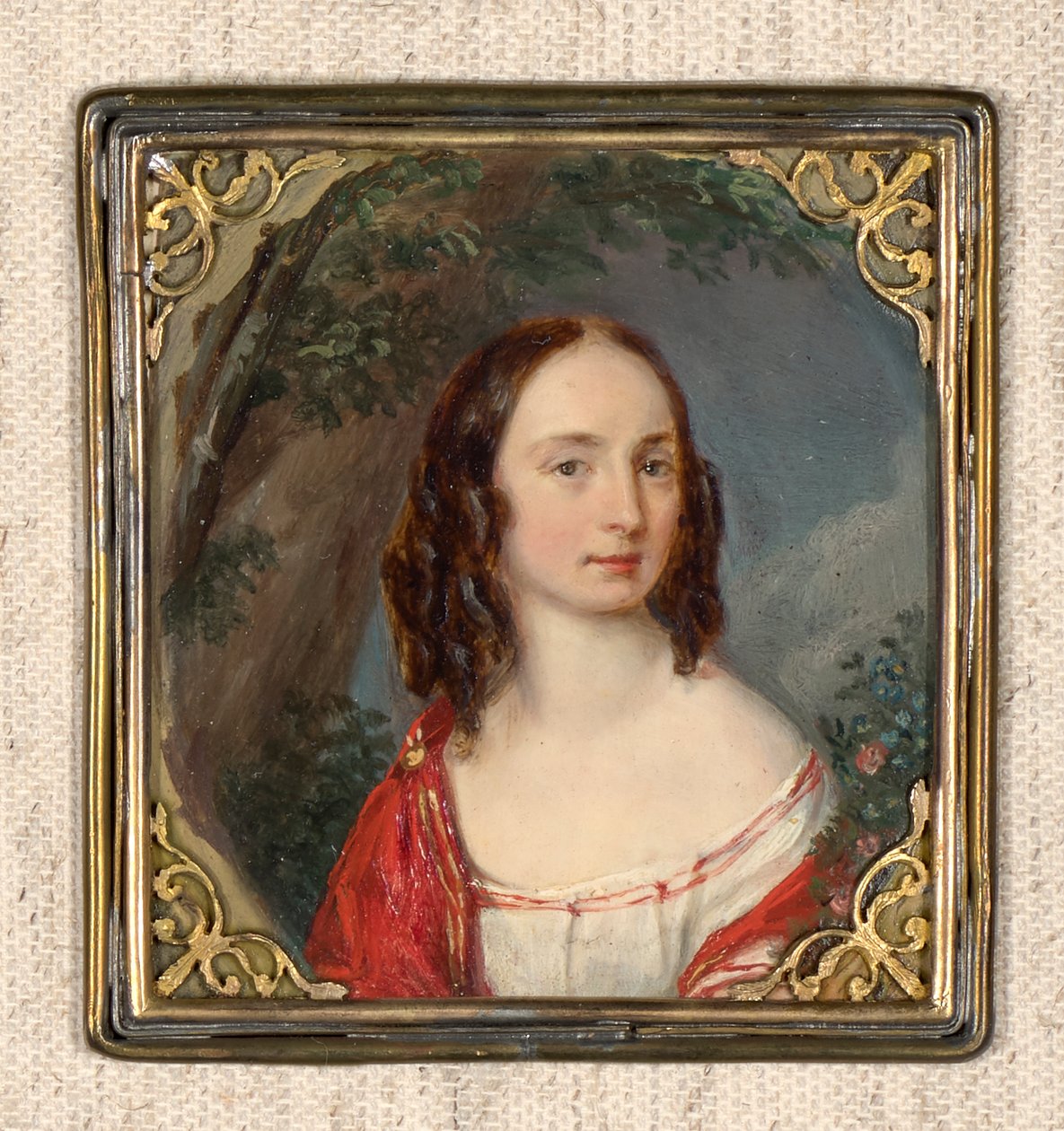 Portrett av en dame med stubbhår av Leopold Blonder