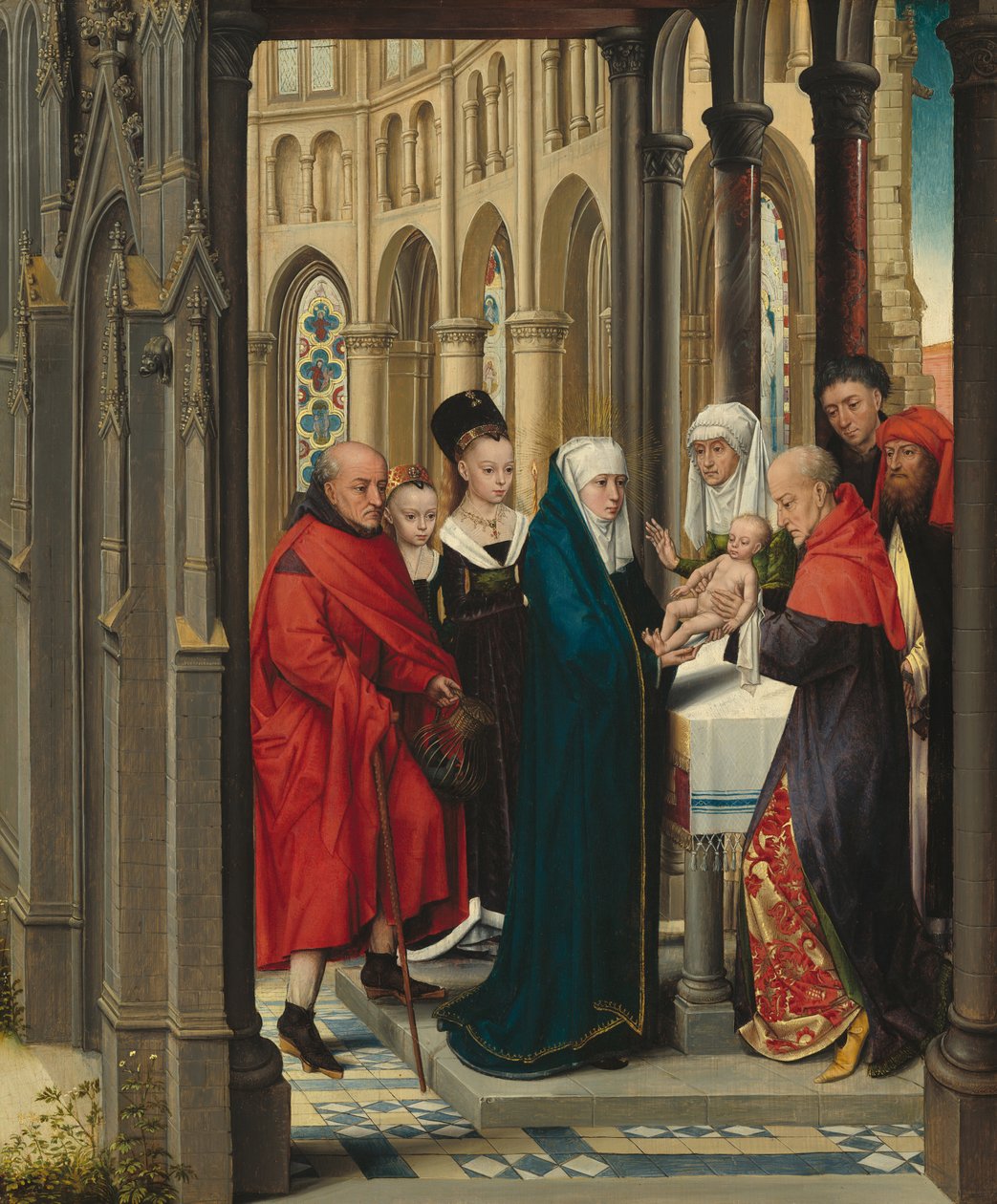 Presentasjonen i templet av Netherlandish Master of the Prado