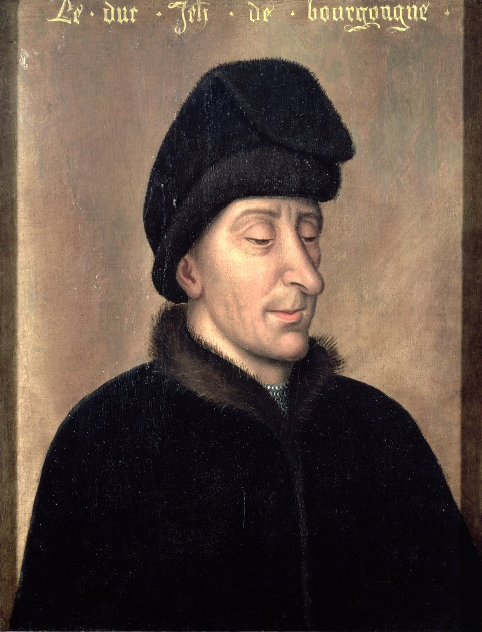 Johannes den fryktløse, hertugen av Burgund (1371-1419) (panel) av Netherlandish School