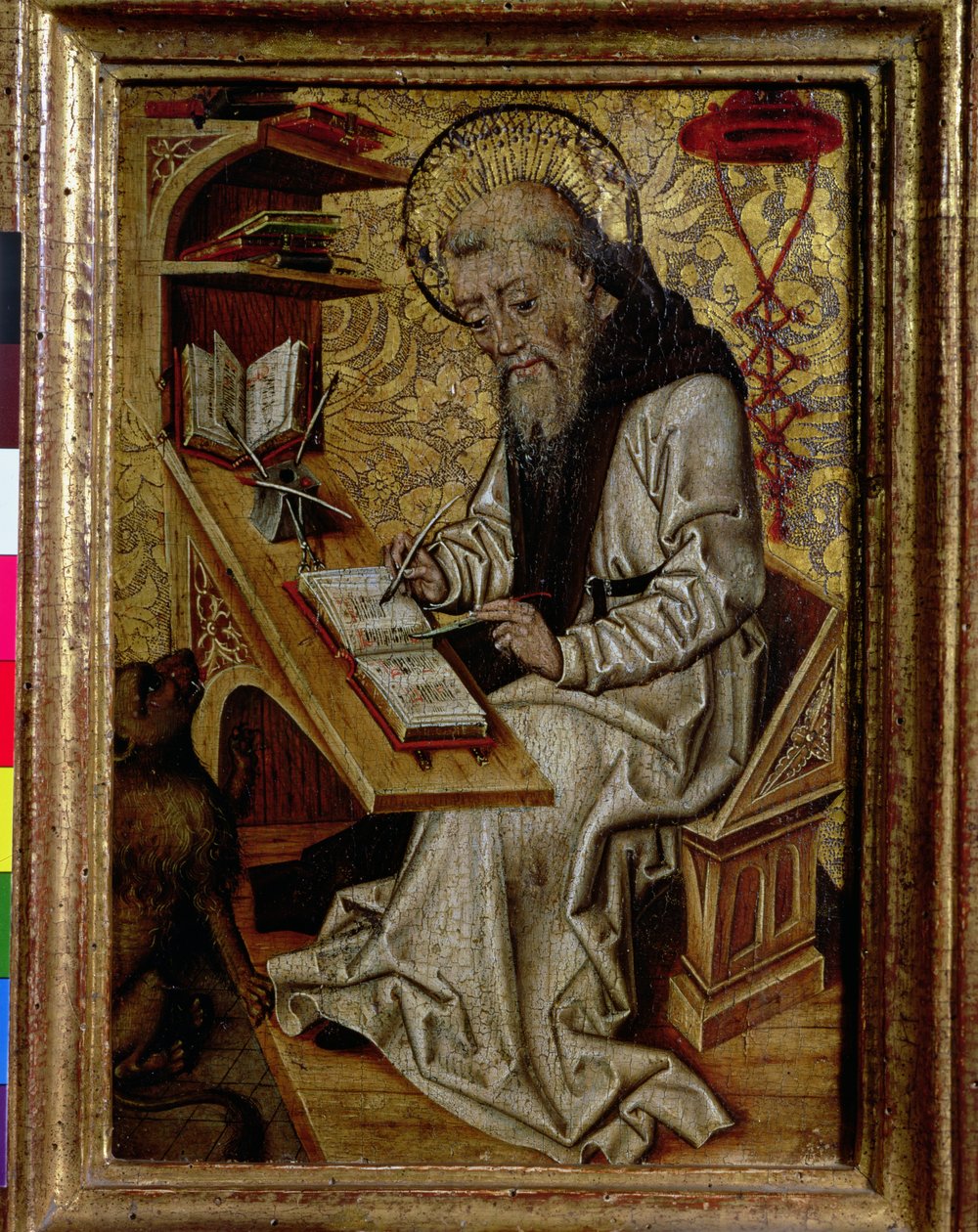 St. Hieronymus oversetter Bibelen av Netherlandish School
