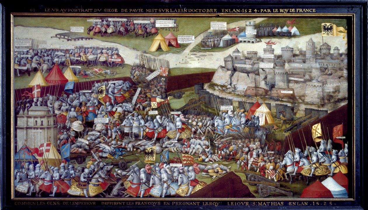 Beleiringen og slaget ved Pavia, 1525 - 1528 av Netherlandish School