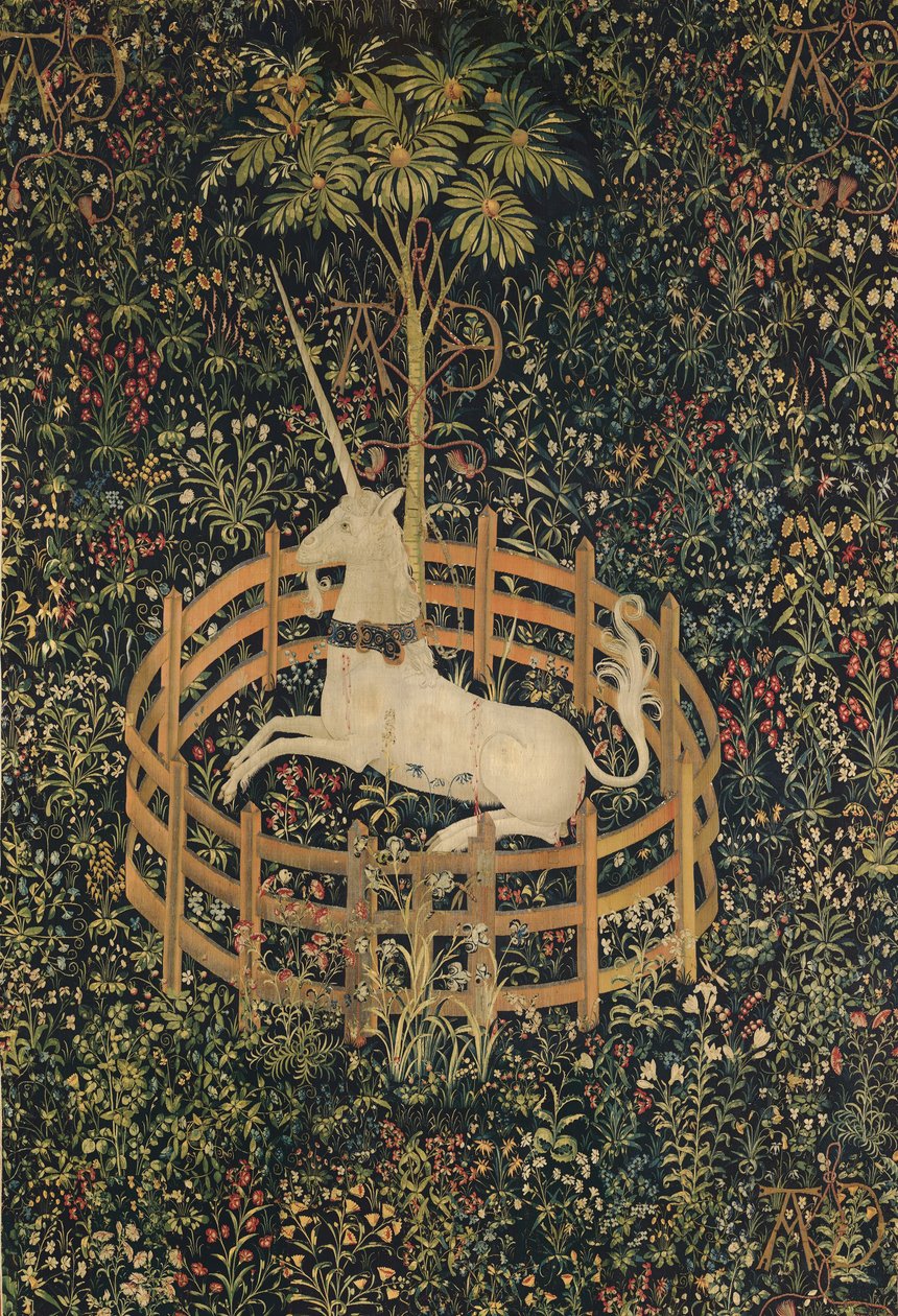 Enhjørningen i fangenskap, ca. 1500 av Netherlandish School