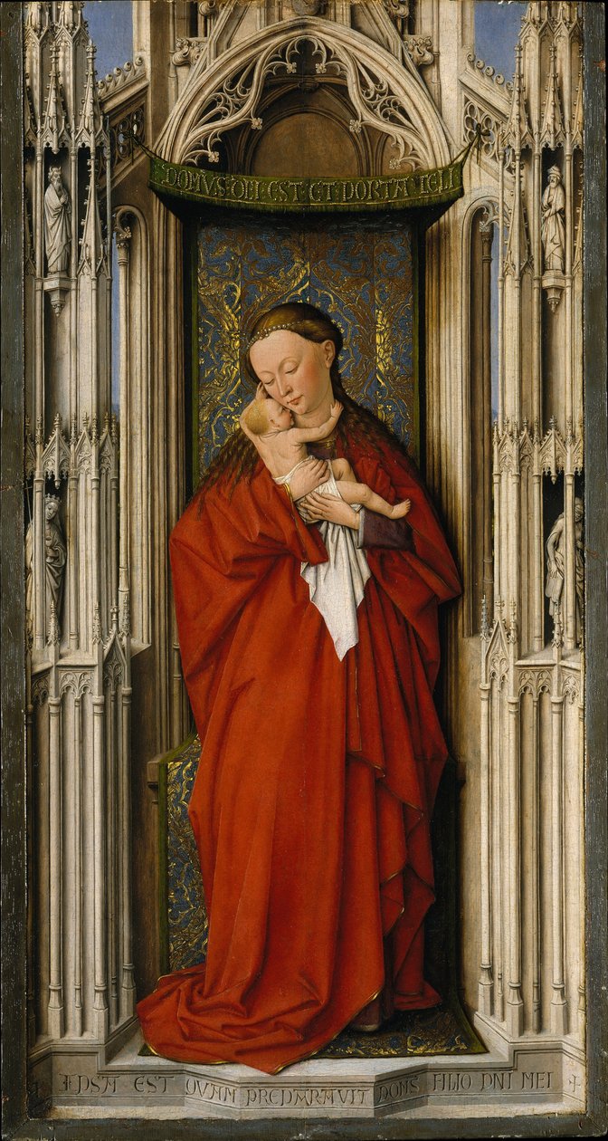 Jomfru og barn i en nisje, ca. 1500 av Netherlandish School