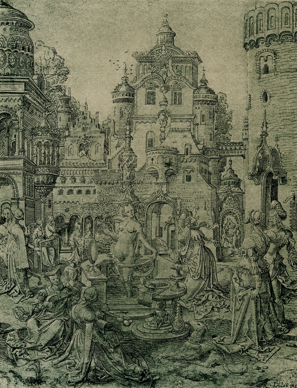 Bathsheba bading av Netherlandish School