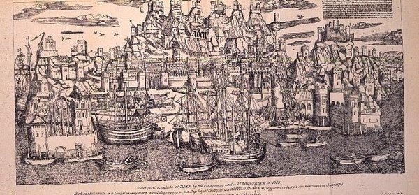 Port of Aden, Arabia, fra Book of Marco Polo, utgitt 1903 av Netherlandish School