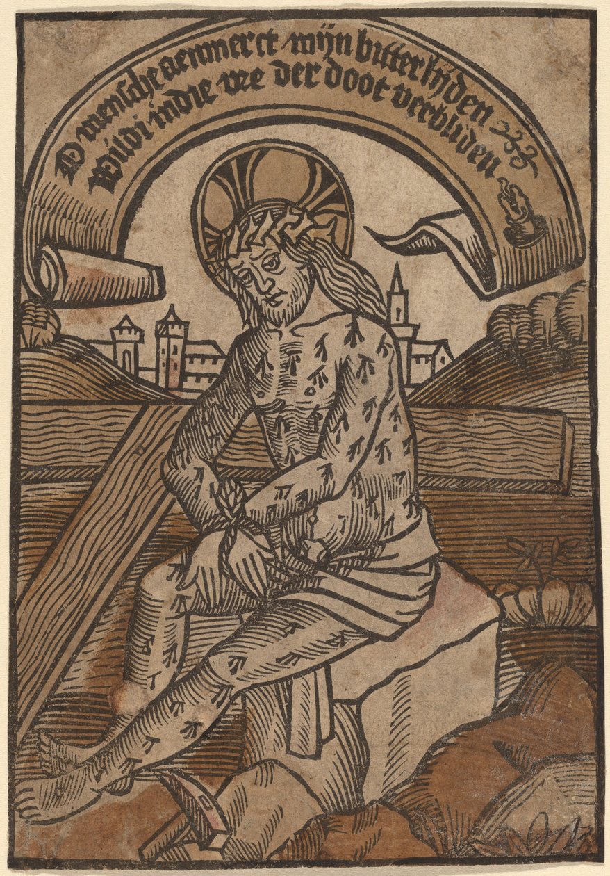 Kristus som sorgens mann av Netherlandish 15th Century
