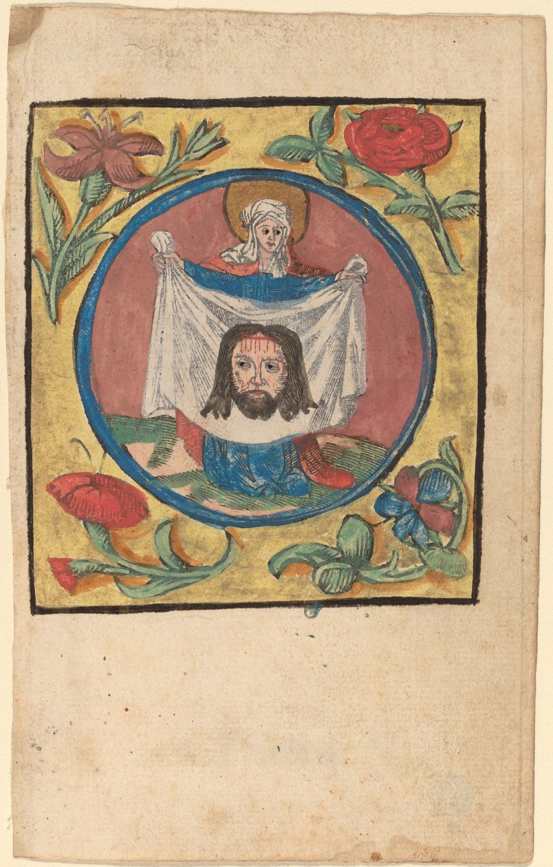 Saint Veronica med likkledet av Netherlandish 15th Century