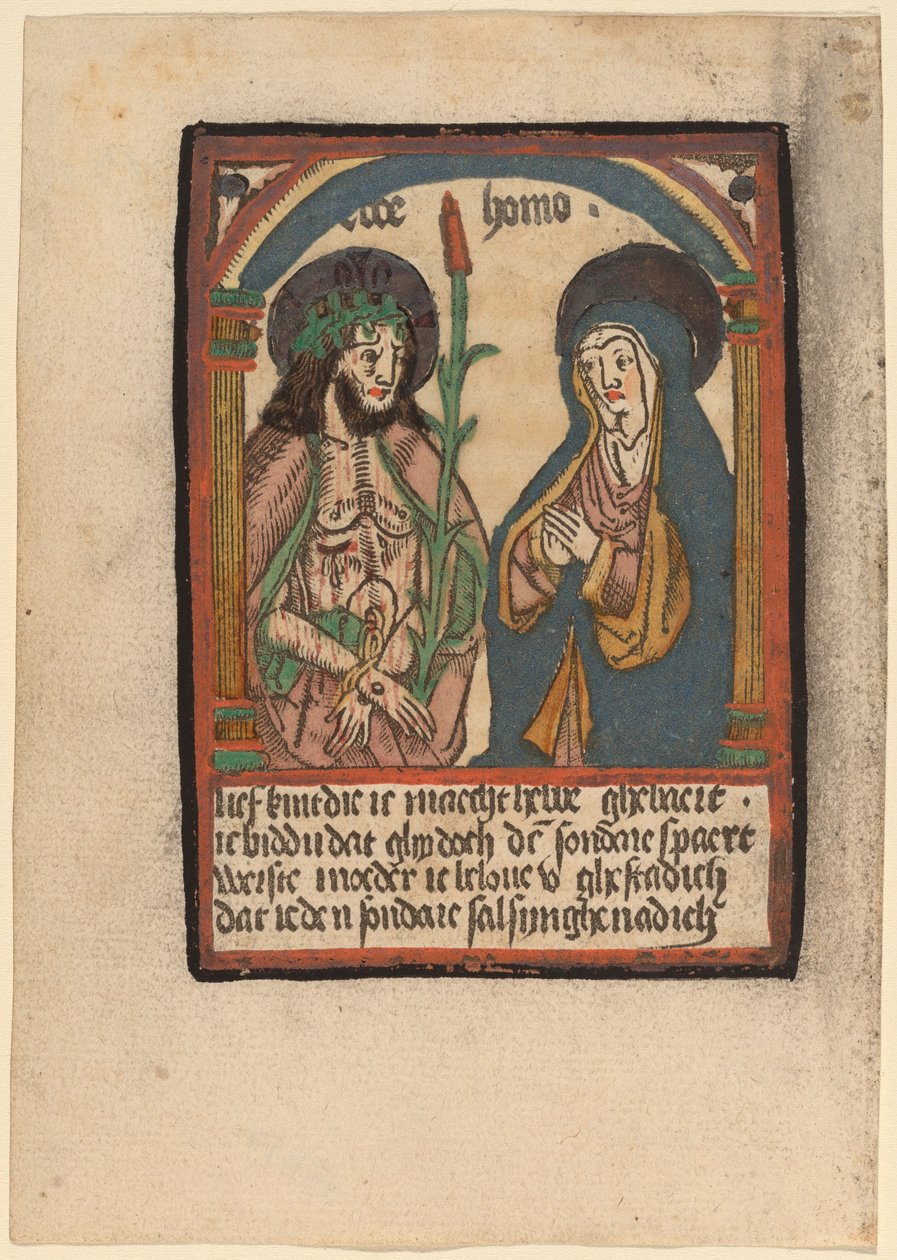 Sorgens mann og hans mor av Netherlandish 15th Century