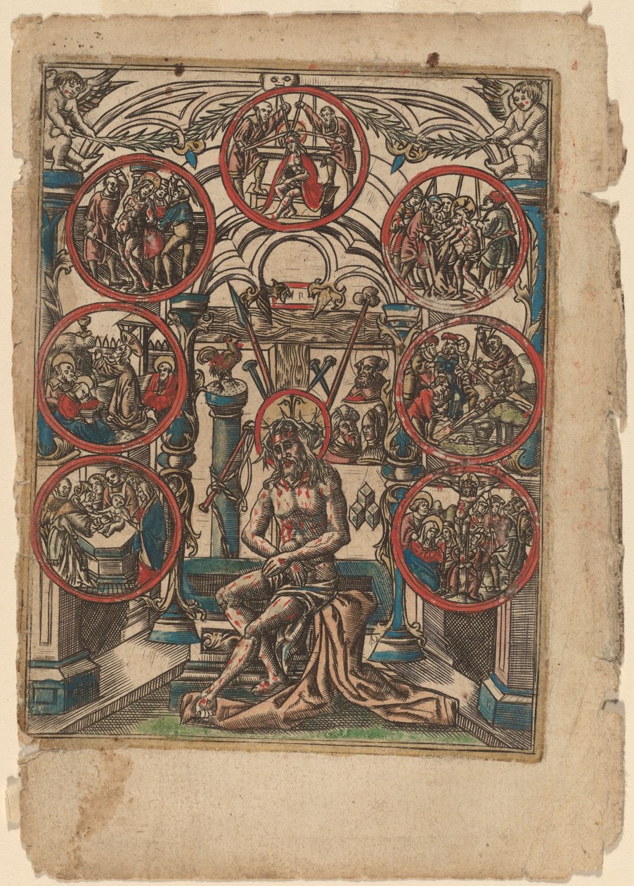 Kristus som sorgens mann av Netherlandish 16th Century