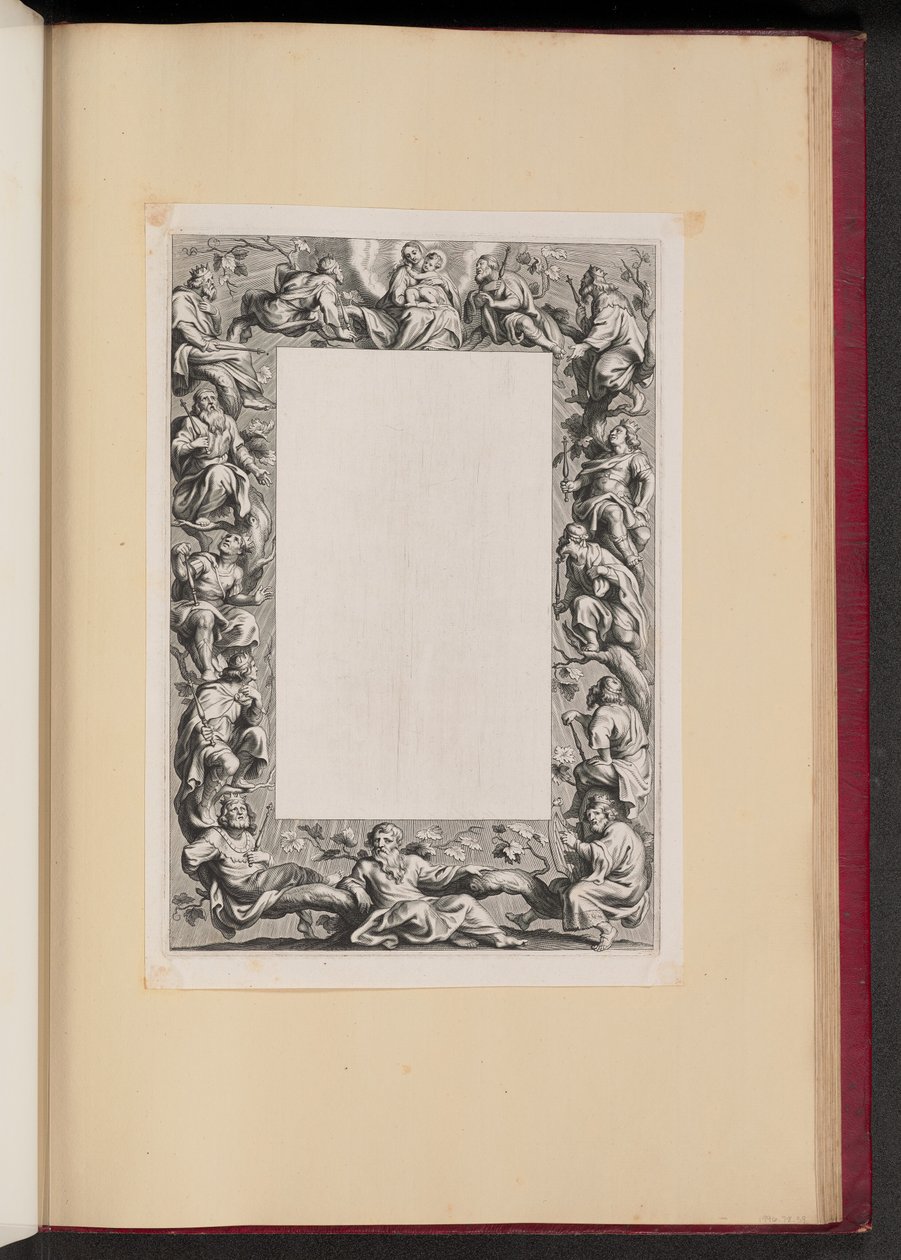 Borderillustrasjon med Jesse-treet av Netherlandish 17th Century