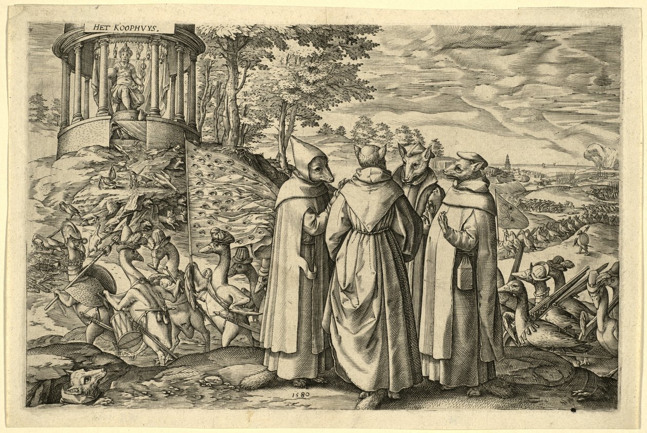 Allegori om nederlaget til hertugen av Alva ved Brielle, 1580 av Netherlandish School