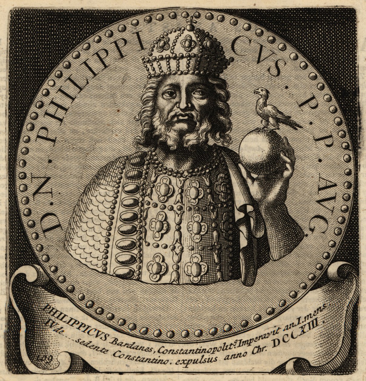 Den bysantinske keiseren Philippikos. av Netherlandish School