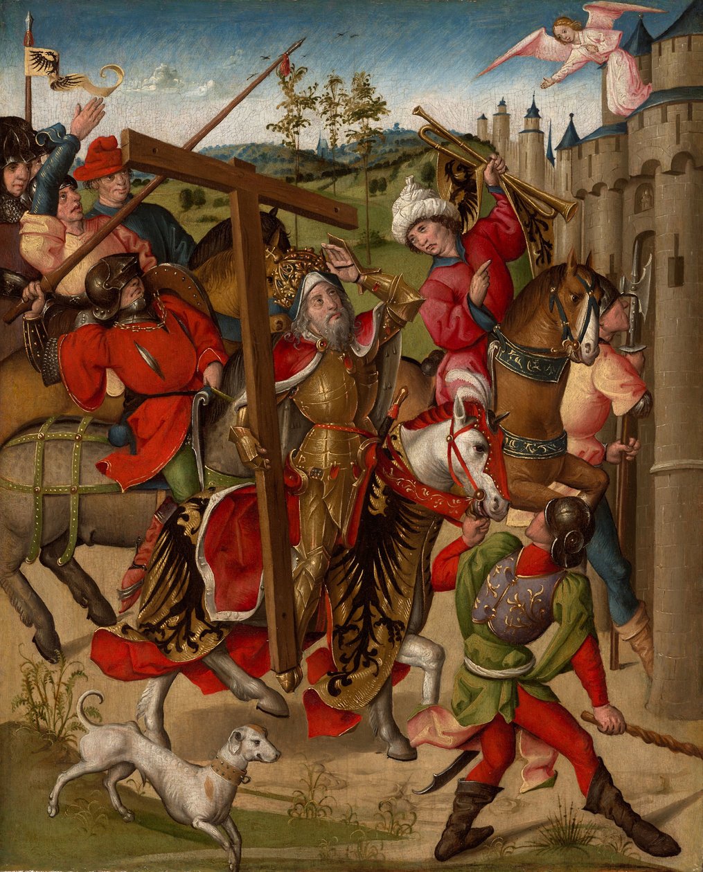 Keiser Heraclius nektet innreise til Jerusalem av Netherlandish School