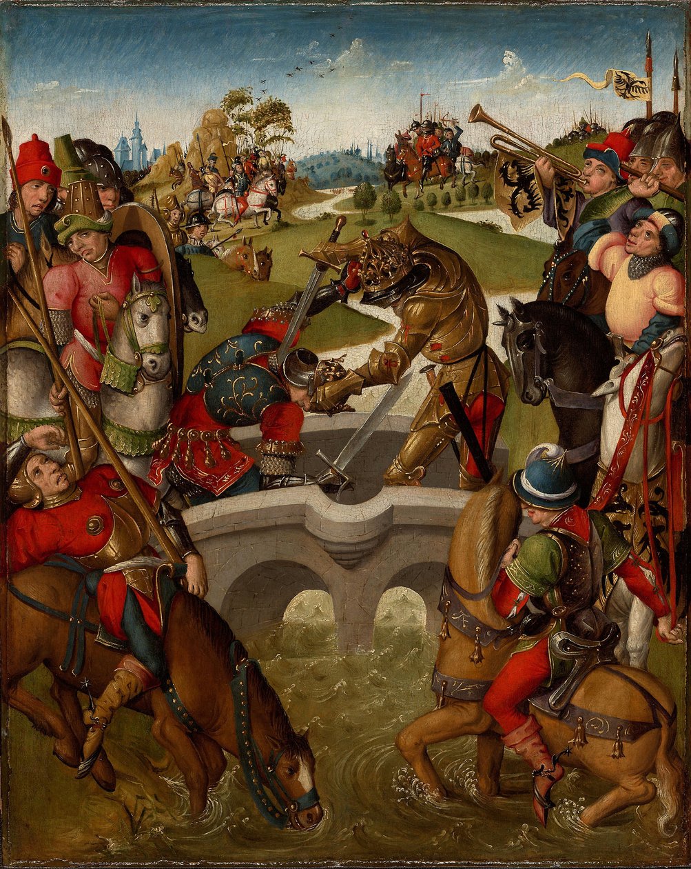 Keiser Heraclius dreper kongen av Persia av Netherlandish School