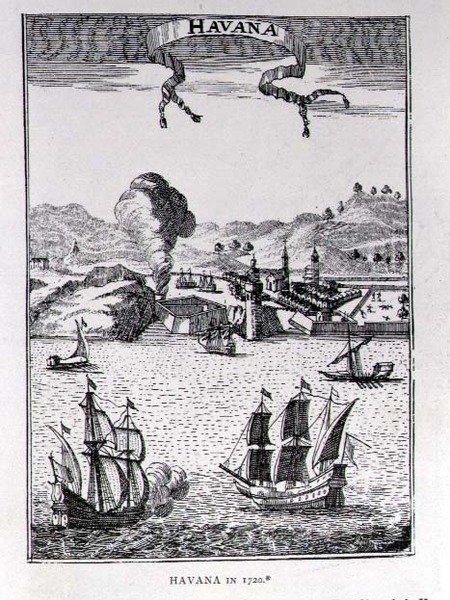 Havana, fra Gages Voyages, Amsterdam, 1720 av Netherlandish School
