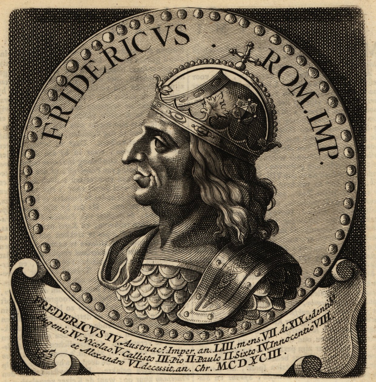 Den hellige romerske keiser Fredrik III. av Netherlandish School