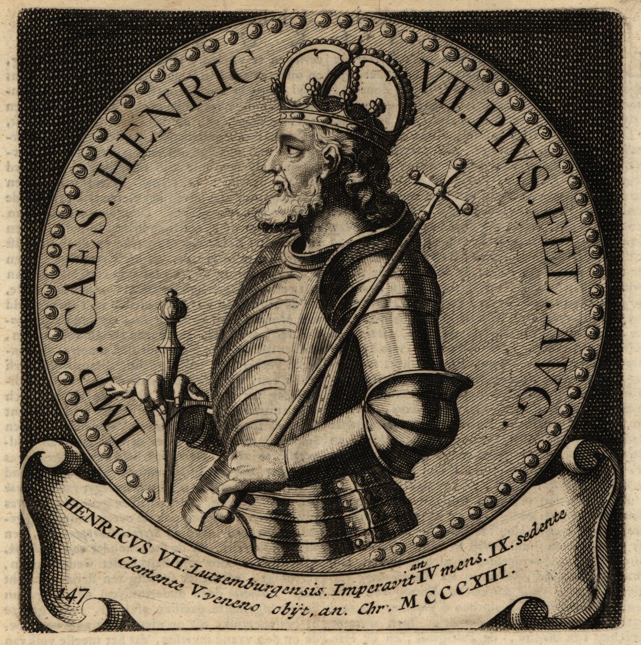 Den hellige romerske keiser Henrik VII. av Netherlandish School