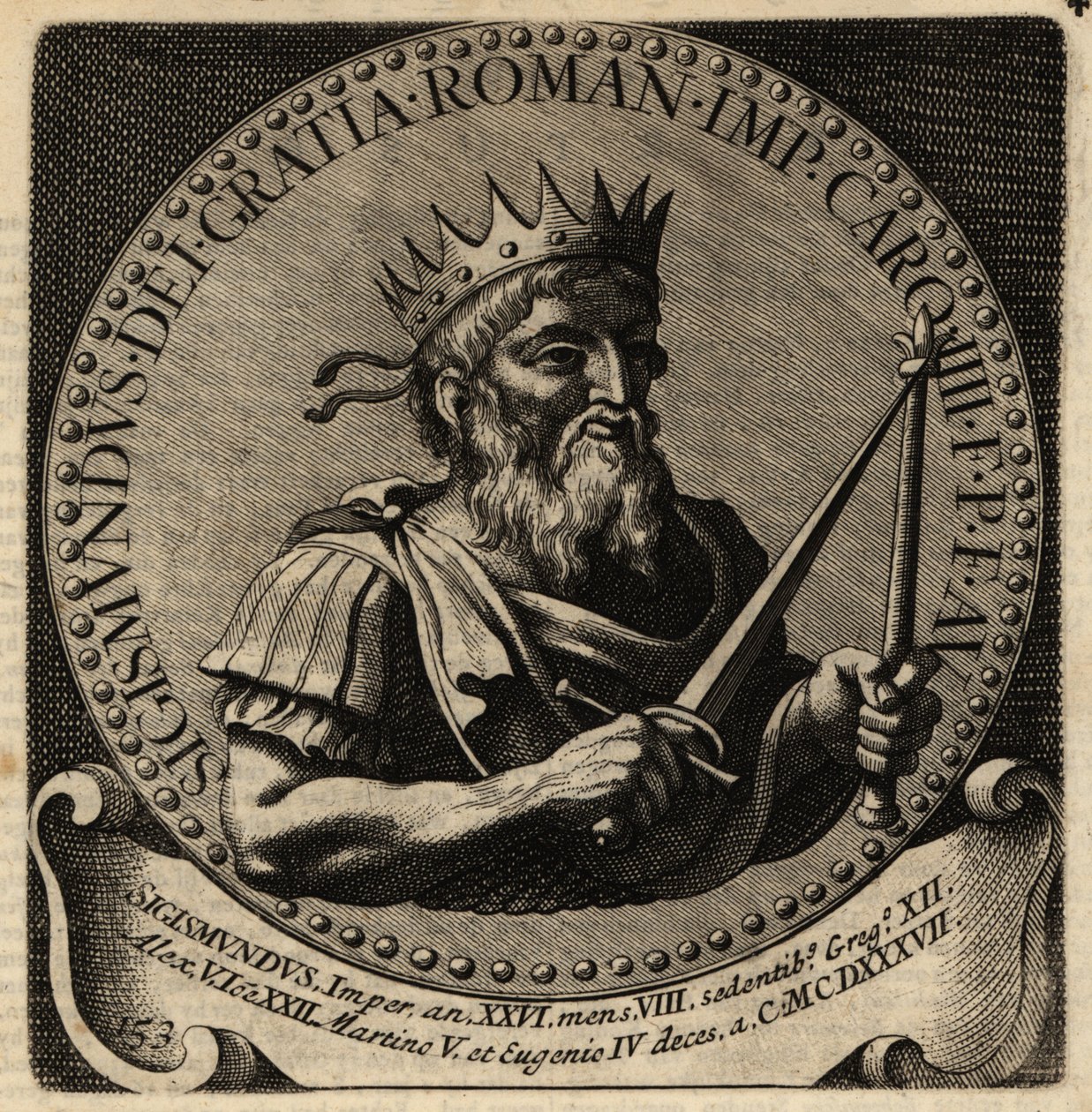 Den hellige romerske keiser Sigismund. av Netherlandish School