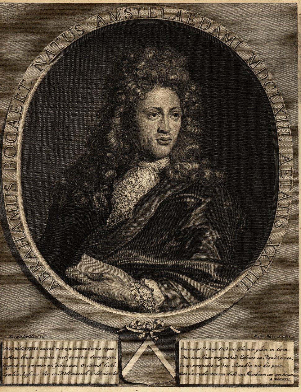 Portrett av Abraham Bogaert 1653-1727. av Netherlandish School