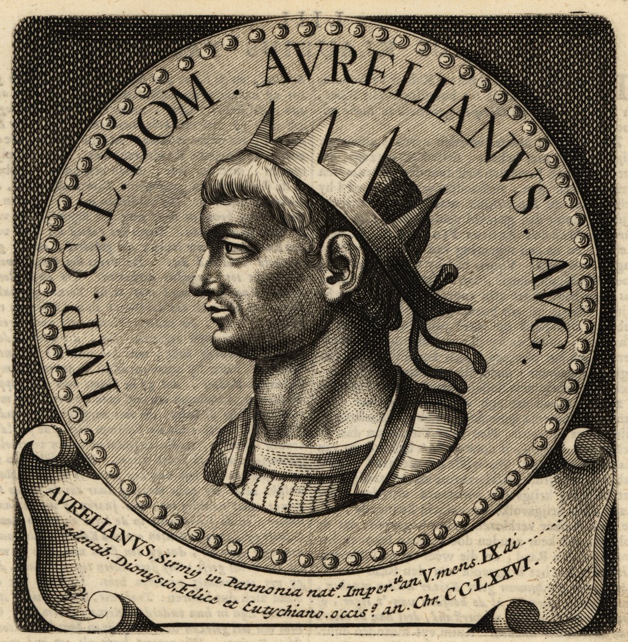 Portrett av den romerske keiseren Aurelian. av Netherlandish School