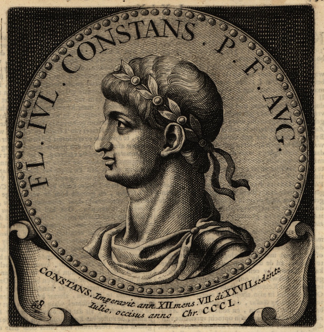 Portrett av den romerske keiseren Constans I. av Netherlandish School