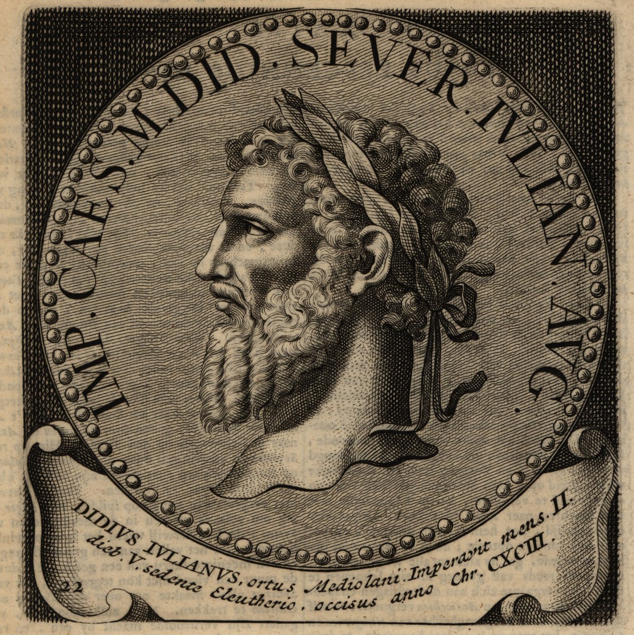 Portrett av den romerske keiseren Didius Julianus. av Netherlandish School