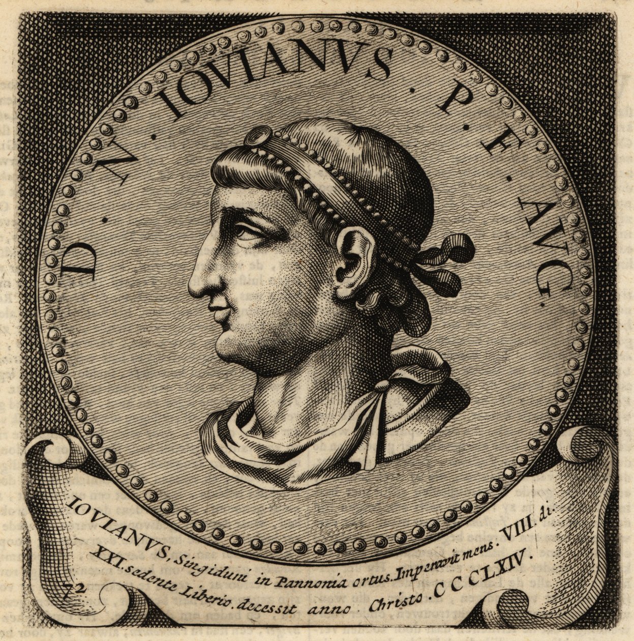 Portrett av den romerske keiseren Jovian, av Netherlandish School