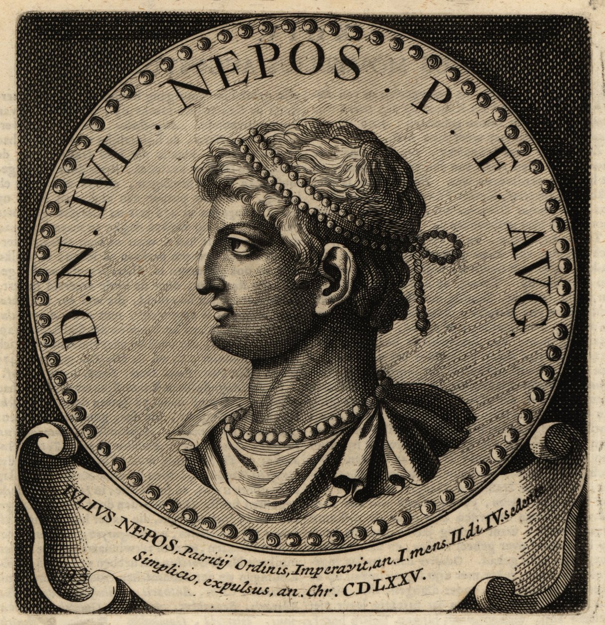 Portrett av den romerske keiseren Julius Nepos av Netherlandish School