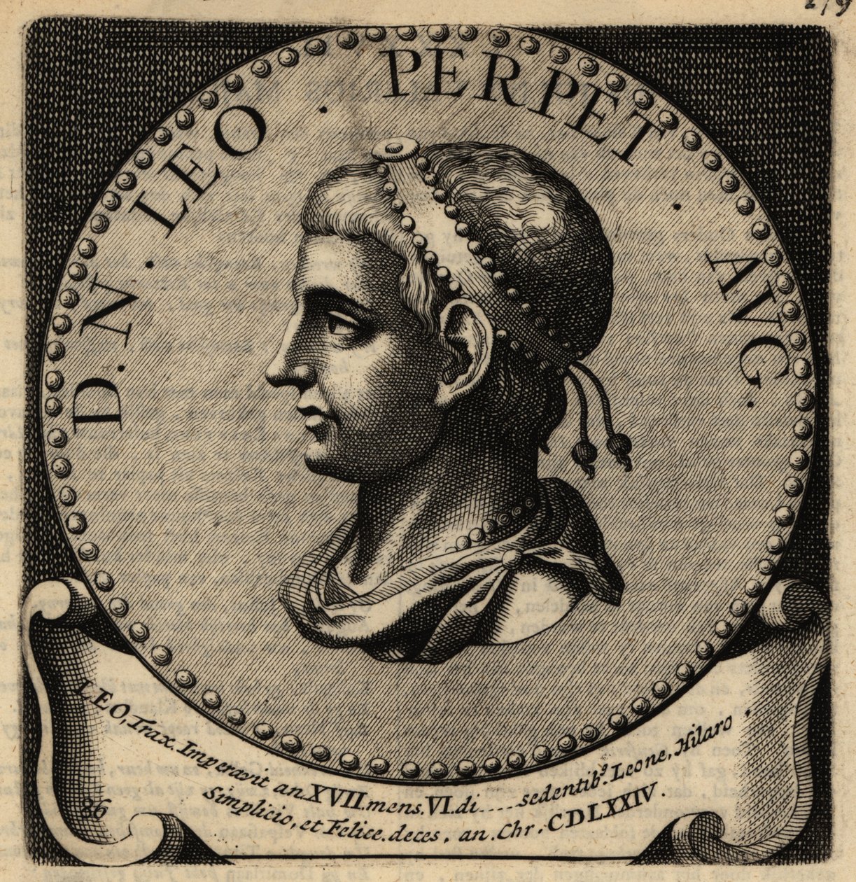 Portrett av den romerske keiseren Leo I. av Netherlandish School