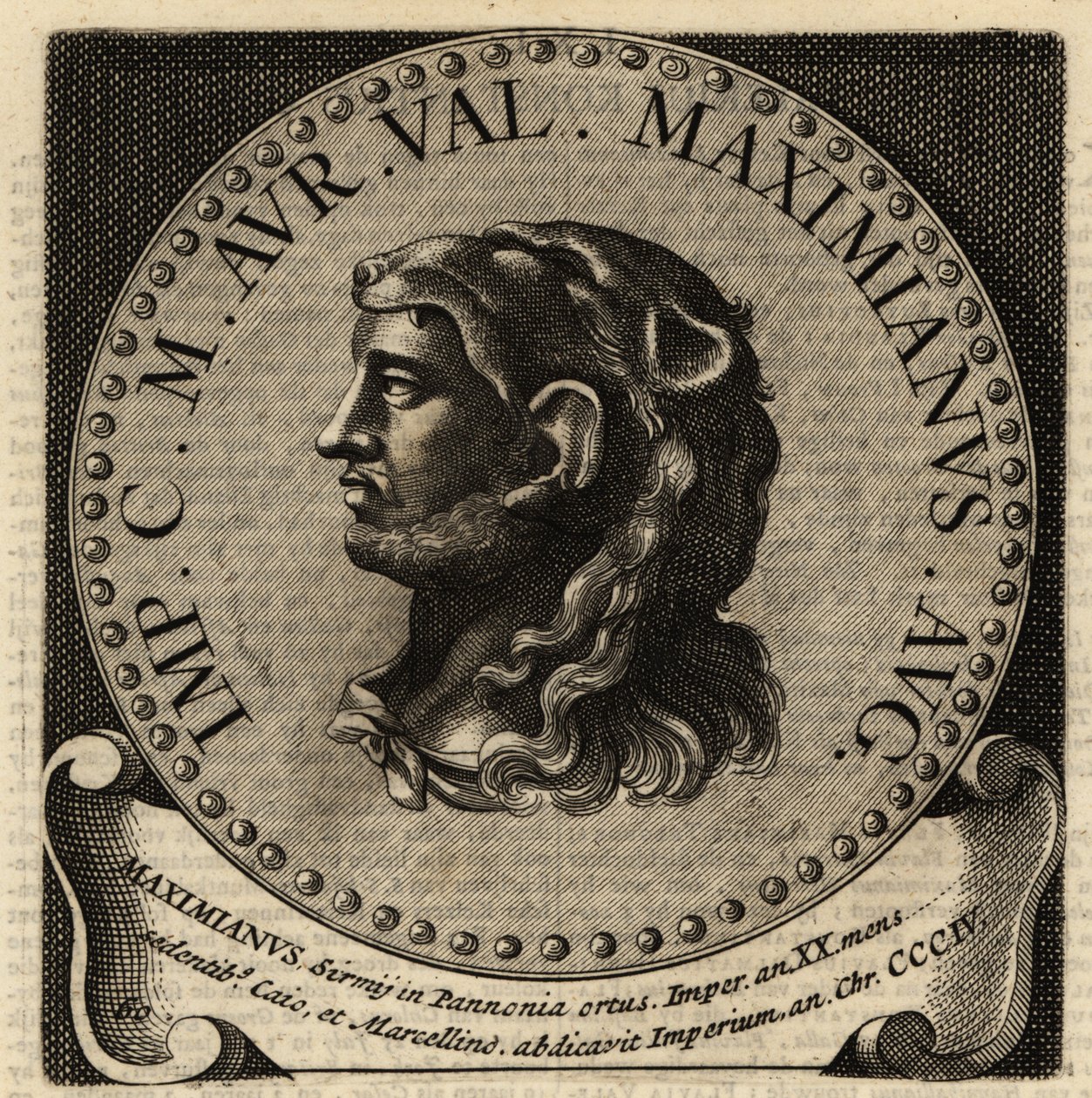 Portrett av den romerske keiseren Maximian. av Netherlandish School