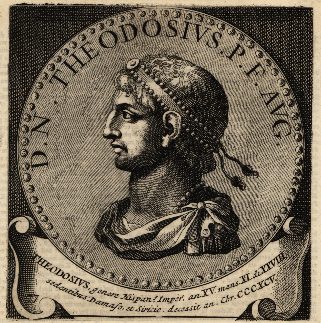 Portrett av den romerske keiseren Theodosius I. av Netherlandish School