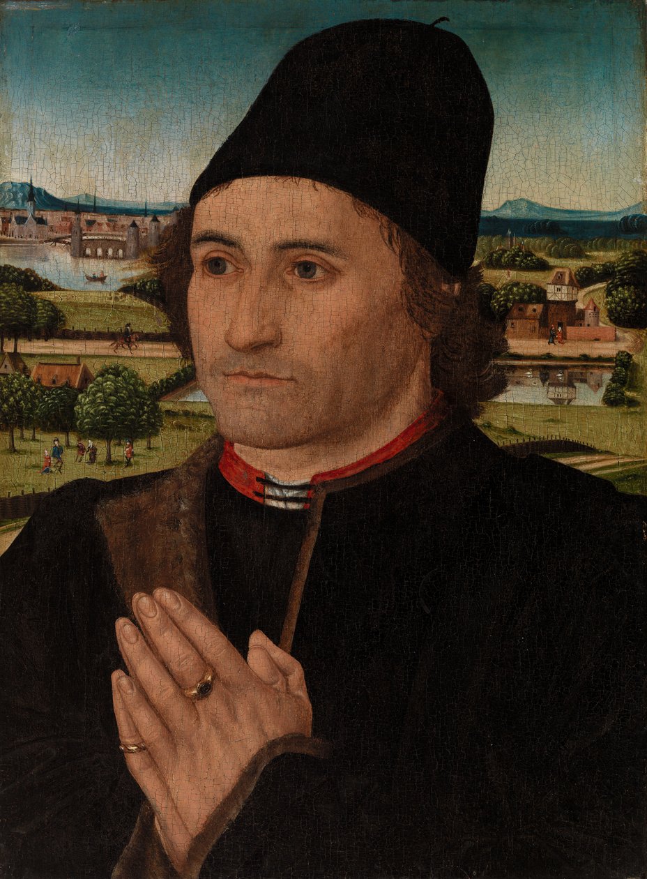 Portrett av en mann av Netherlandish School