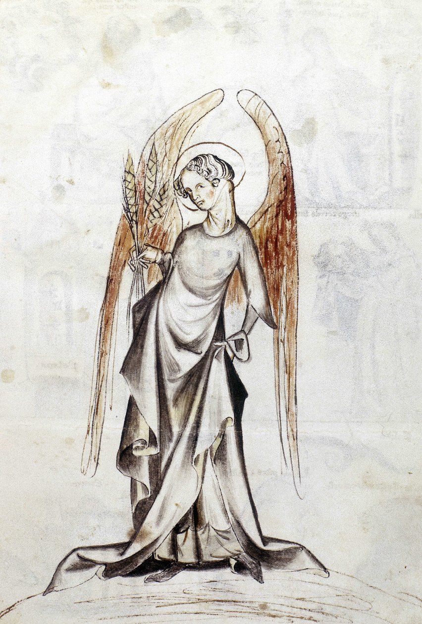 Sloane 3983 f.23 Stjernetegnet Jomfruen (vellum) av Netherlandish School