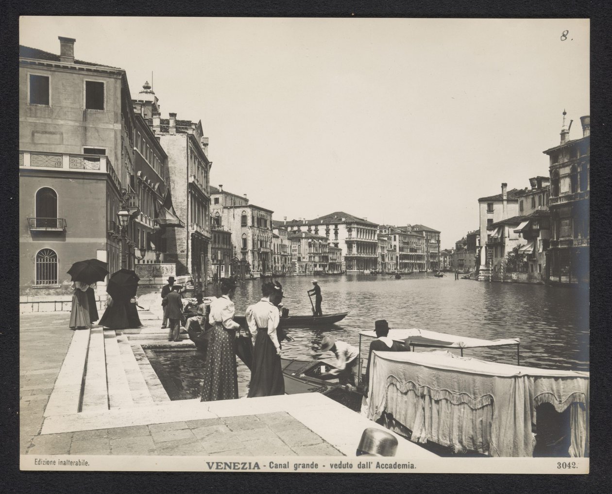 Utsikt over Canal Grande i Venezia Venezia - Canal Grande - veduto dall