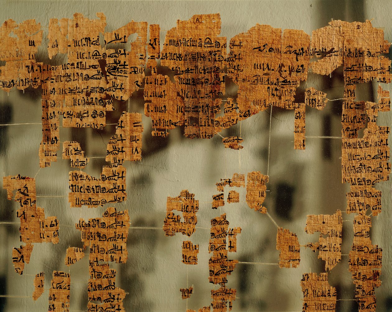 Fragmenter av kongens papyrus, eller den kongelige kanon (papyrus) av New Kingdom Egyptian