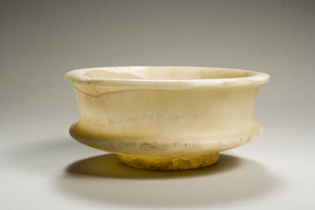 Tazza, 18.–19. dynasti, 1540–1186 f.Kr. (alabast) av New Kingdom Egyptian